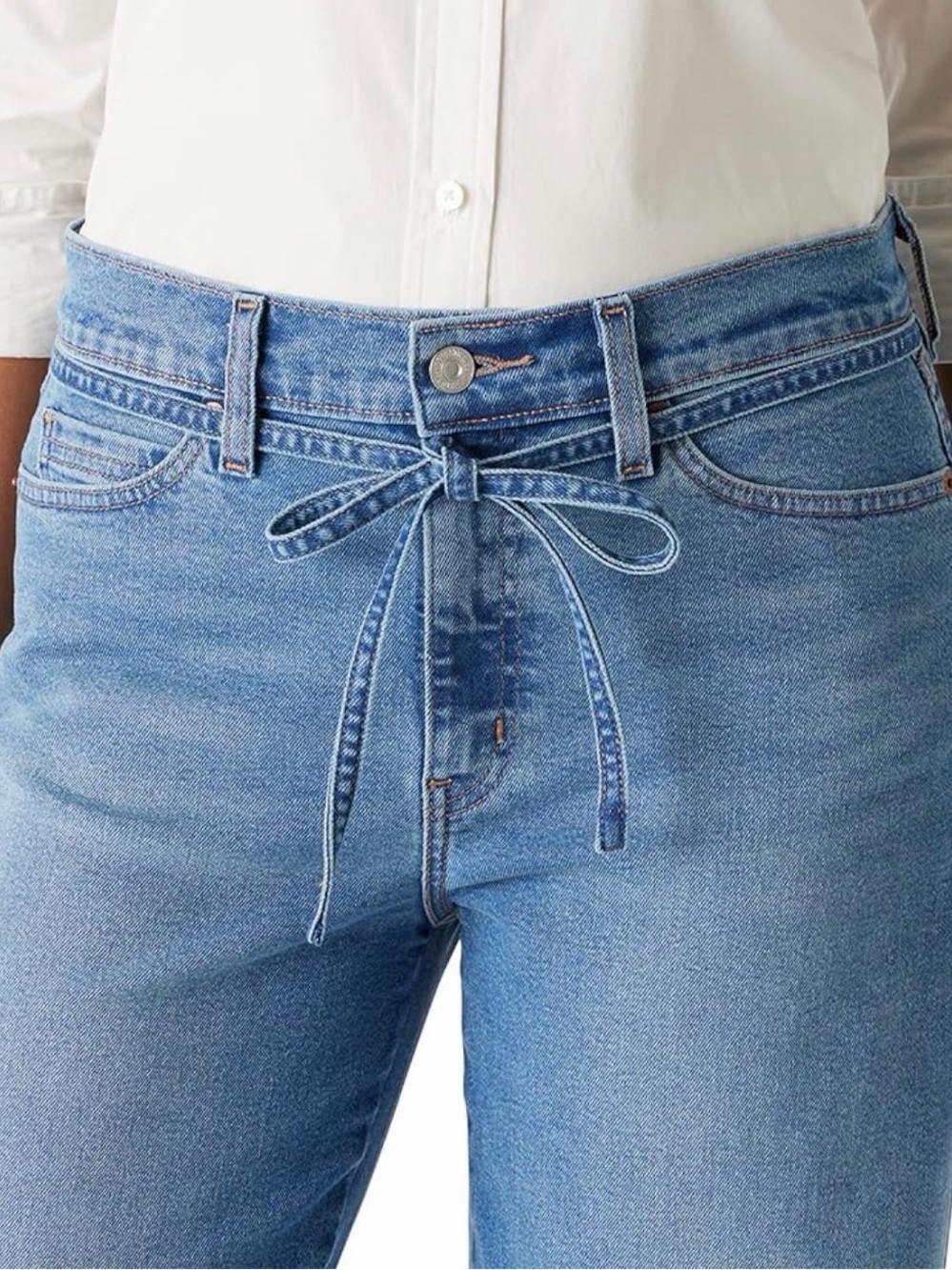 Levi's Light Blue Heritage Jeans with Tie-Waist
